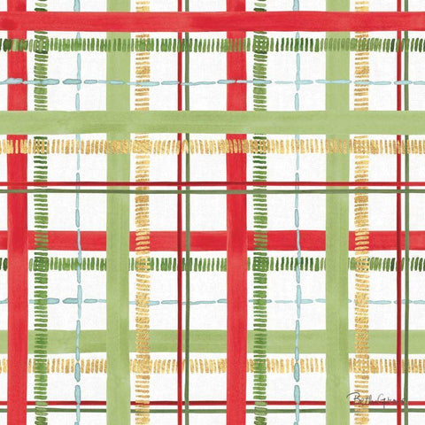 Holiday Flora Pattern II White Modern Wood Framed Art Print by Grove, Beth