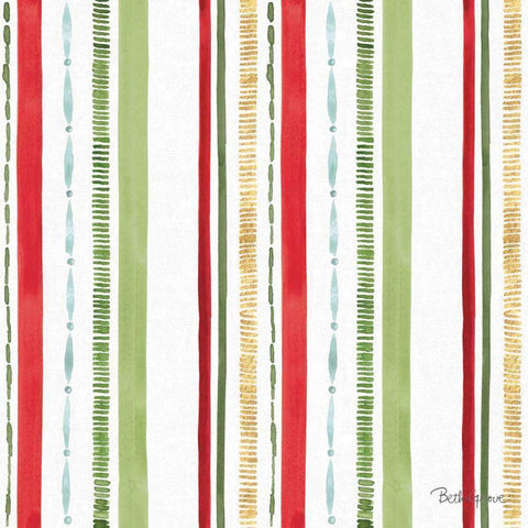Holiday Flora Pattern IV Black Modern Wood Framed Art Print by Grove, Beth