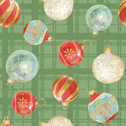 Holiday Flora Pattern VIB White Modern Wood Framed Art Print by Grove, Beth