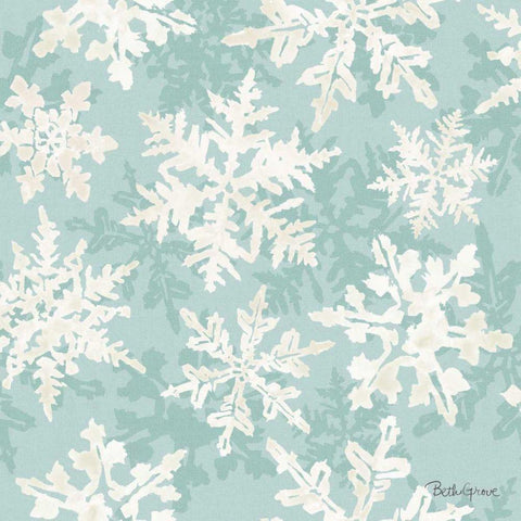 Holiday Flora Pattern VIID Black Ornate Wood Framed Art Print with Double Matting by Grove, Beth