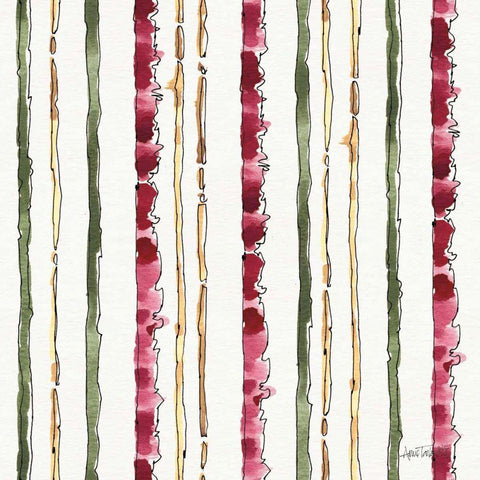 Oaked and Aged Pattern II White Modern Wood Framed Art Print with Double Matting by Tavoletti, Anne