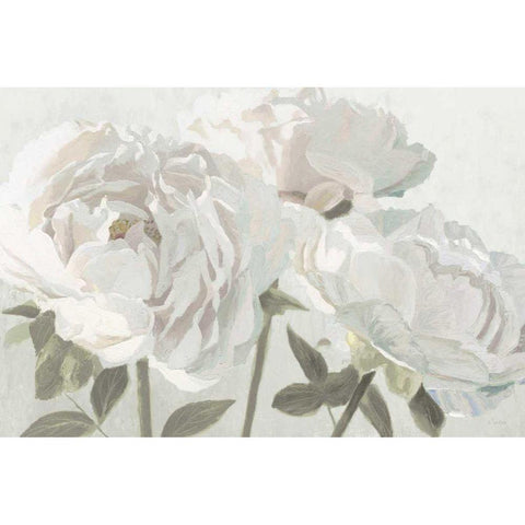 Essence of June I Neutral White Modern Wood Framed Art Print by Wiens, James