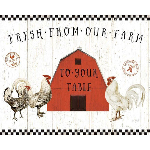 Free Range Fresh VI v2 Black Modern Wood Framed Art Print with Double Matting by Pertiet, Katie