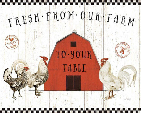 Free Range Fresh VI v2 White Modern Wood Framed Art Print with Double Matting by Pertiet, Katie