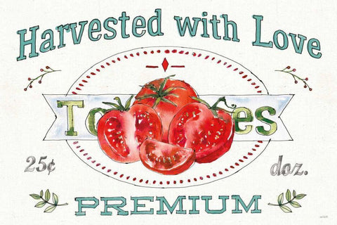 Veggie Market I Black Ornate Wood Framed Art Print with Double Matting by Tavoletti, Anne