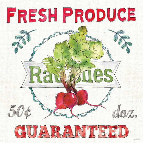 Veggie Market II Black Modern Wood Framed Art Print by Tavoletti, Anne