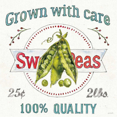 Veggie Market IV Black Ornate Wood Framed Art Print with Double Matting by Tavoletti, Anne