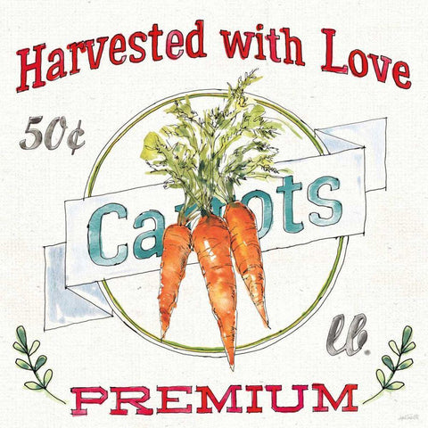 Veggie Market V White Modern Wood Framed Art Print with Double Matting by Tavoletti, Anne