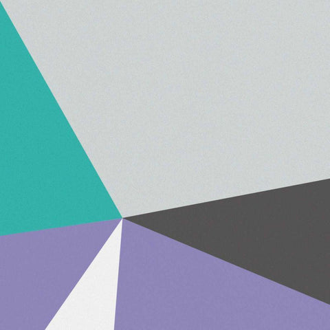 Color Block I Bright White Modern Wood Framed Art Print by Wild Apple Portfolio