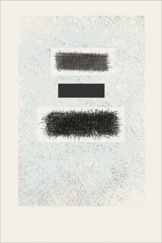 Blackout White Modern Wood Framed Art Print with Double Matting by Schick, Mike