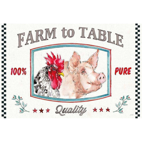 Farm Signs I White Modern Wood Framed Art Print by Tavoletti, Anne