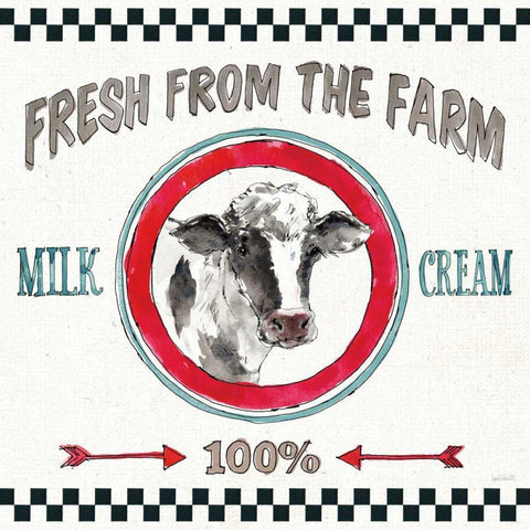 Farm Signs III Black Ornate Wood Framed Art Print with Double Matting by Tavoletti, Anne