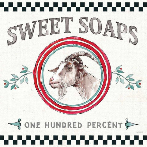 Farm Signs V White Modern Wood Framed Art Print with Double Matting by Tavoletti, Anne