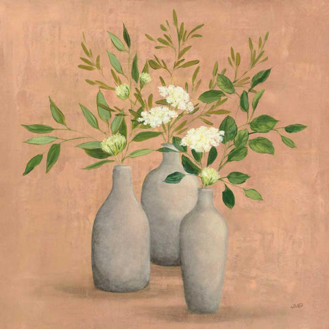 Natural Bouquet II White Modern Wood Framed Art Print by Purinton, Julia