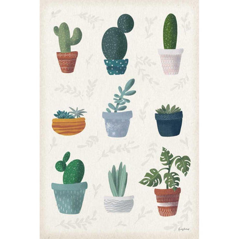 Greenhouse I Black Modern Wood Framed Art Print with Double Matting by Thorns, Becky