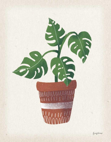 Greenhouse III Black Ornate Wood Framed Art Print with Double Matting by Thorns, Becky