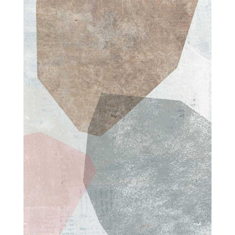 Pensive I Blush Gray Black Modern Wood Framed Art Print with Double Matting by Hershey, Moira