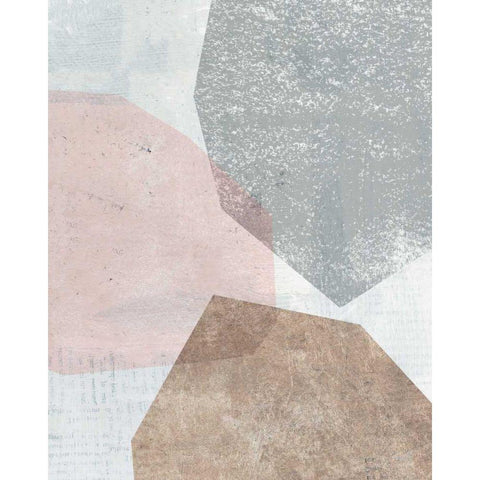 Pensive II Blush Gray Black Modern Wood Framed Art Print with Double Matting by Hershey, Moira