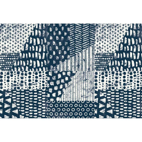 Mark Making Tile VI White Modern Wood Framed Art Print by Hershey, Moira