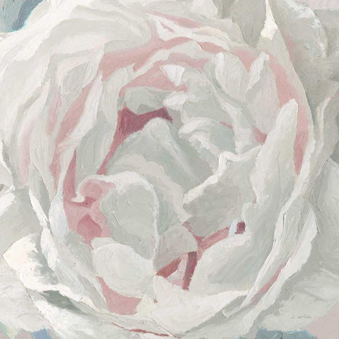 Essence of June Floral III White Modern Wood Framed Art Print by Wiens, James