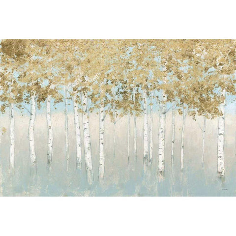 Shimmering Forest Black Modern Wood Framed Art Print by Wiens, James