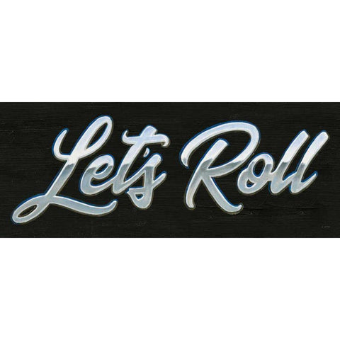 Lets Roll III Black Modern Wood Framed Art Print by Wiens, James