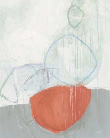 Circle Tower Light Black Ornate Wood Framed Art Print with Double Matting by Davies, Jane