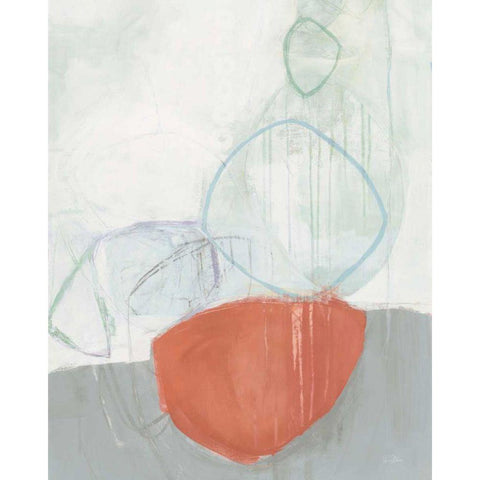 Circle Tower Light Black Modern Wood Framed Art Print by Davies, Jane