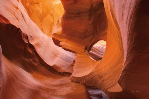 Lower Antelope Canyon II Black Ornate Wood Framed Art Print with Double Matting by Majchrowicz, Alan