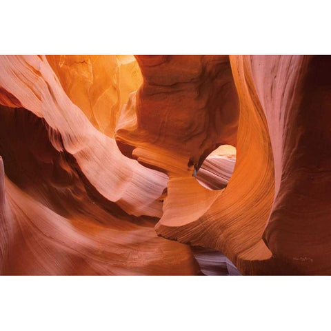 Lower Antelope Canyon II Gold Ornate Wood Framed Art Print with Double Matting by Majchrowicz, Alan