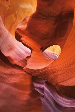 Lower Antelope Canyon IV Black Ornate Wood Framed Art Print with Double Matting by Majchrowicz, Alan