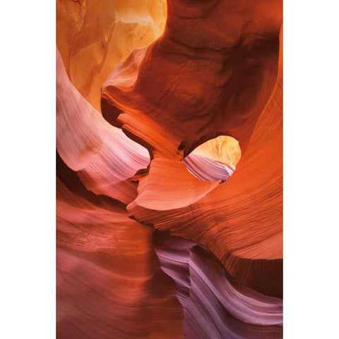 Lower Antelope Canyon IV Gold Ornate Wood Framed Art Print with Double Matting by Majchrowicz, Alan