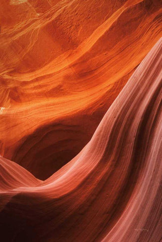 Lower Antelope Canyon V Black Ornate Wood Framed Art Print with Double Matting by Majchrowicz, Alan