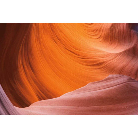 Lower Antelope Canyon VI Black Modern Wood Framed Art Print with Double Matting by Majchrowicz, Alan