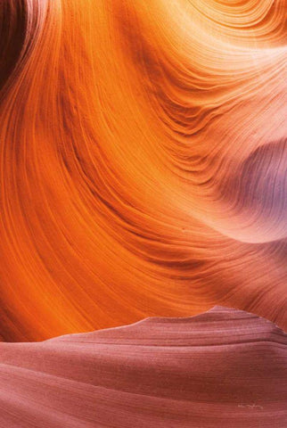Lower Antelope Canyon VII Black Ornate Wood Framed Art Print with Double Matting by Majchrowicz, Alan