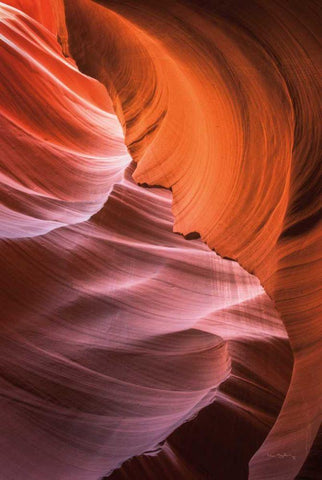 Lower Antelope Canyon VIII Black Ornate Wood Framed Art Print with Double Matting by Majchrowicz, Alan
