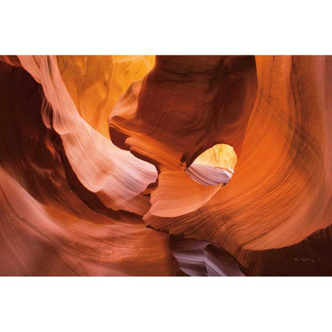 Lower Antelope Canyon X Gold Ornate Wood Framed Art Print with Double Matting by Majchrowicz, Alan