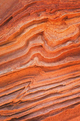 Coyote Buttes IV White Modern Wood Framed Art Print with Double Matting by Majchrowicz, Alan
