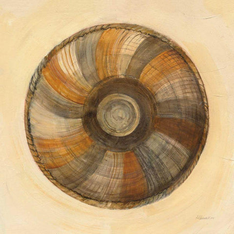 Woven Beauty II Black Ornate Wood Framed Art Print with Double Matting by Hristova, Albena