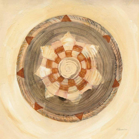 Woven Beauty IV Gold Ornate Wood Framed Art Print with Double Matting by Hristova, Albena