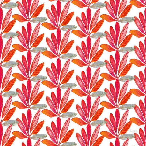 Fridas Flower Fancy Pattern III Black Ornate Wood Framed Art Print with Double Matting by Rice, Kristy