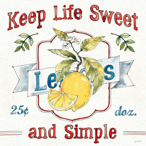 Fruit Stand II Black Ornate Wood Framed Art Print with Double Matting by Tavoletti, Anne