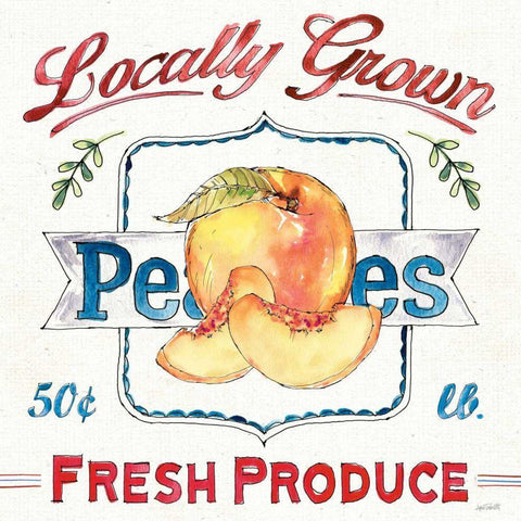 Fruit Stand III Black Modern Wood Framed Art Print by Tavoletti, Anne