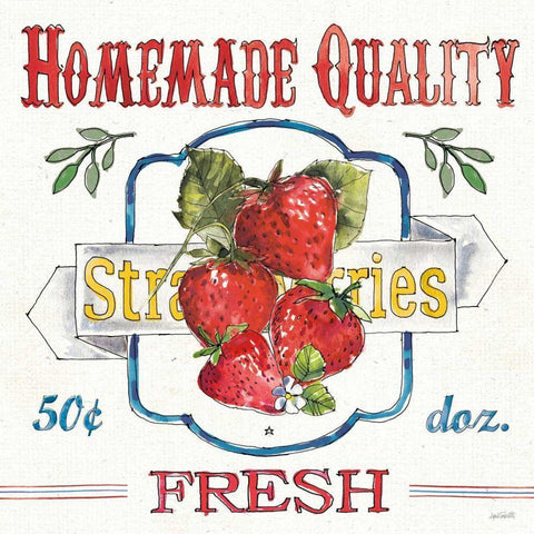 Fruit Stand V Black Modern Wood Framed Art Print with Double Matting by Tavoletti, Anne