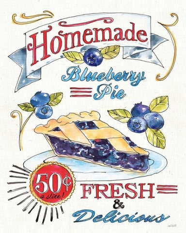 Fruit Stand VI White Modern Wood Framed Art Print with Double Matting by Tavoletti, Anne