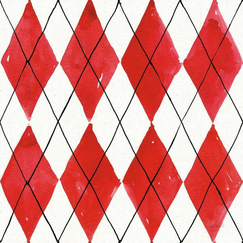 Fruit Stand Pattern VA Black Modern Wood Framed Art Print with Double Matting by Tavoletti, Anne