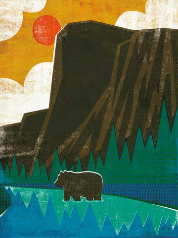 Big Sky IV No Words v2 Black Ornate Wood Framed Art Print with Double Matting by Mullan, Michael