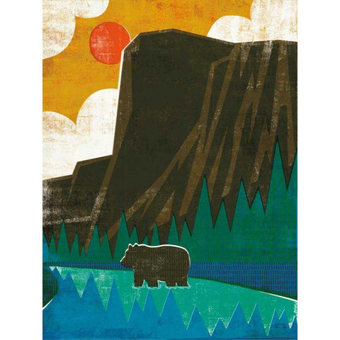 Big Sky IV No Words v2 Gold Ornate Wood Framed Art Print with Double Matting by Mullan, Michael