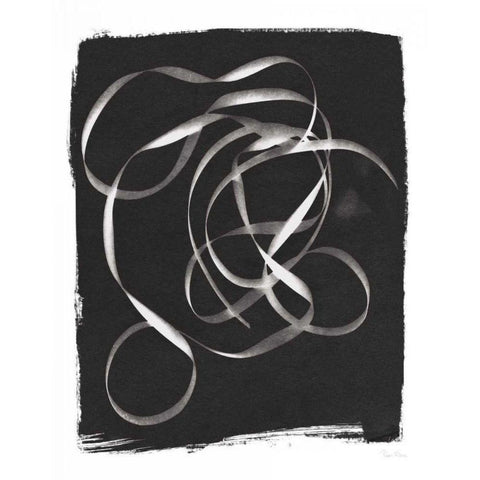 Nature By The Lake Ribbon II BW White Modern Wood Framed Art Print by Rhue, Piper