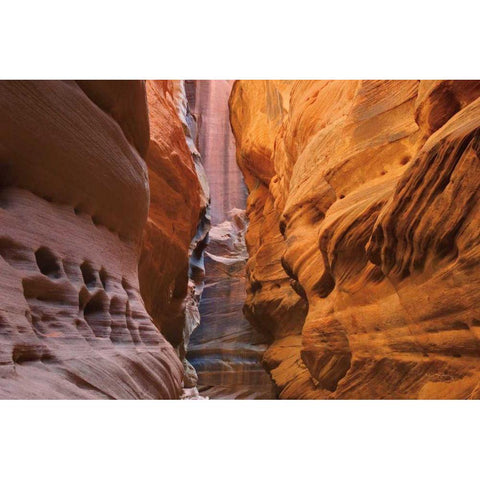 Buckskin Gulch V White Modern Wood Framed Art Print by Majchrowicz, Alan